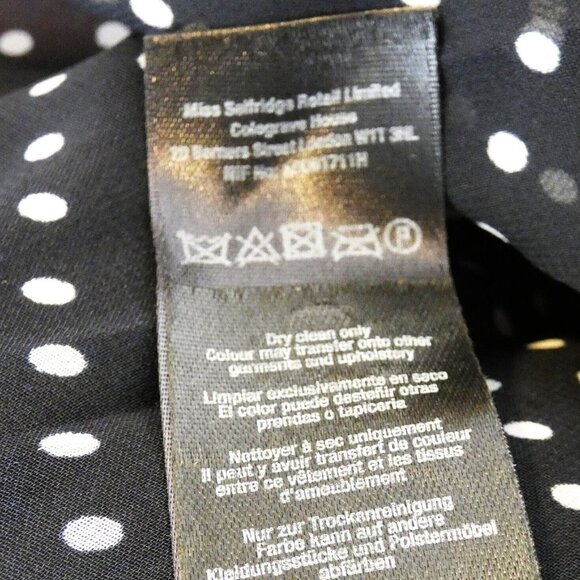 Red Coat Size 8 Lined Buttons & Bows Rare Warm Miss Selfridges Stylish *Flaw - Picture 15 of 16